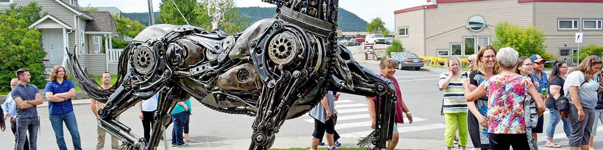 فن و هنر مجسمه‌سازی با استفاده از ضایعات آهن